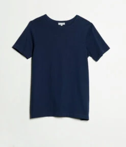 Merz B. Schwanen 215 Classic Crew Neck Tee - Ink Blue