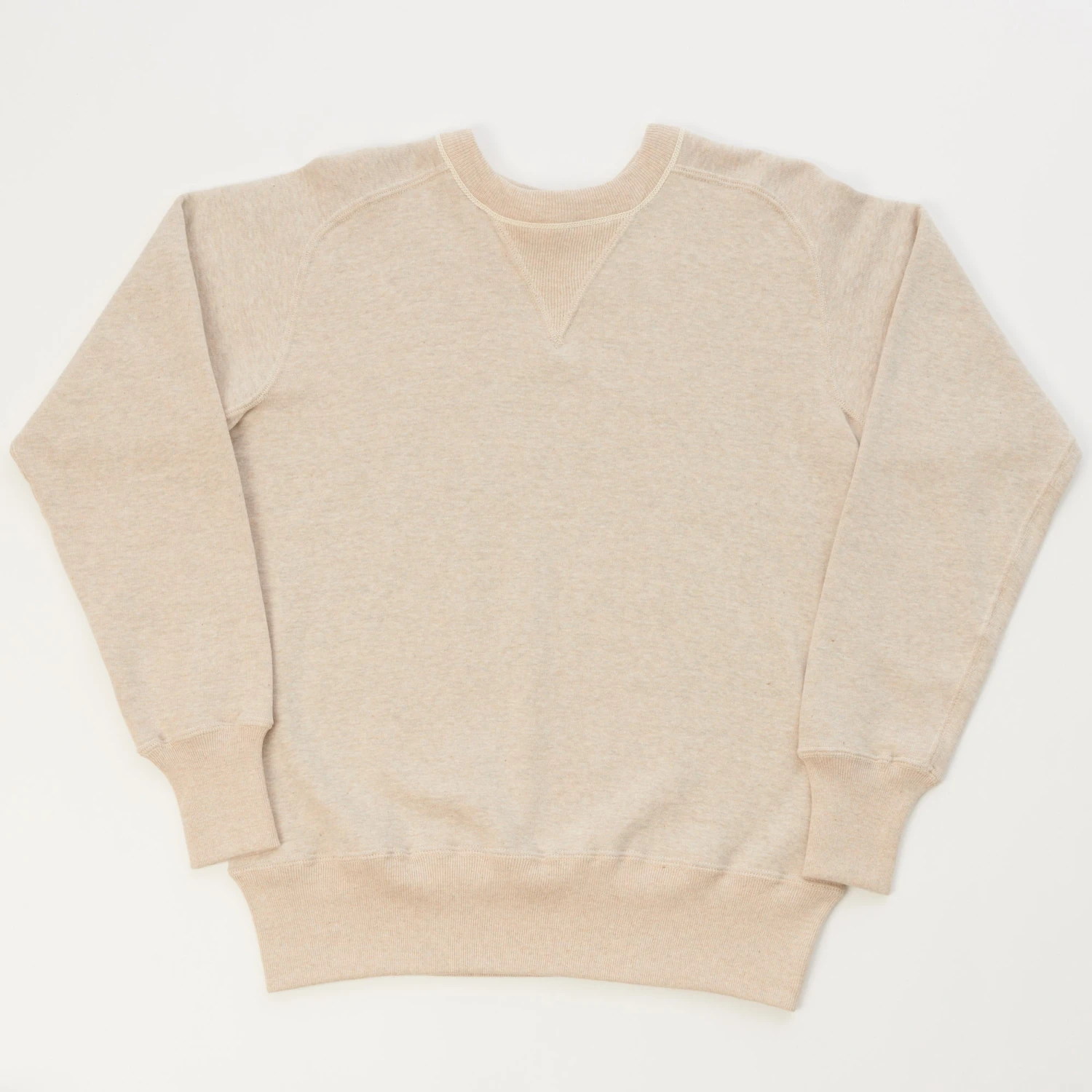 Warehouse & Co 404 Freedom Sleeve Sweatshirt - Oatmeal 3 Warehouse & Co 404 Freedom Sleeve Sweatshirt - Oatmeal