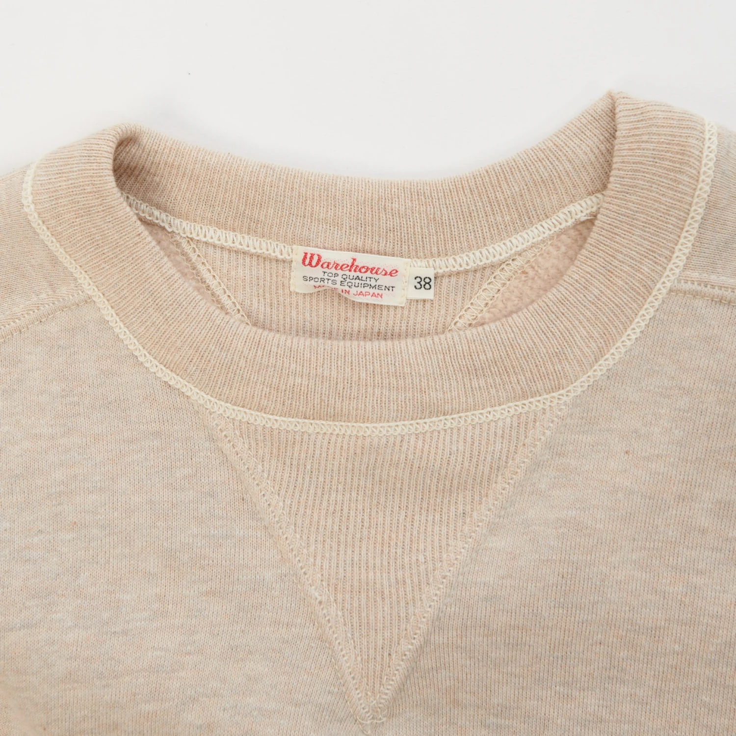 Warehouse & Co 404 Freedom Sleeve Sweatshirt - Oatmeal 4 Warehouse & Co 404 Freedom Sleeve Sweatshirt - Oatmeal - Image 2