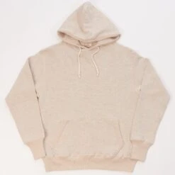 Warehouse & Co 450 Two Needle Hooded Sweatshirt - Oatmeal
