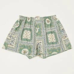 Anonymous Ism Fine Lawn Vintage Scarf Boxer - Green