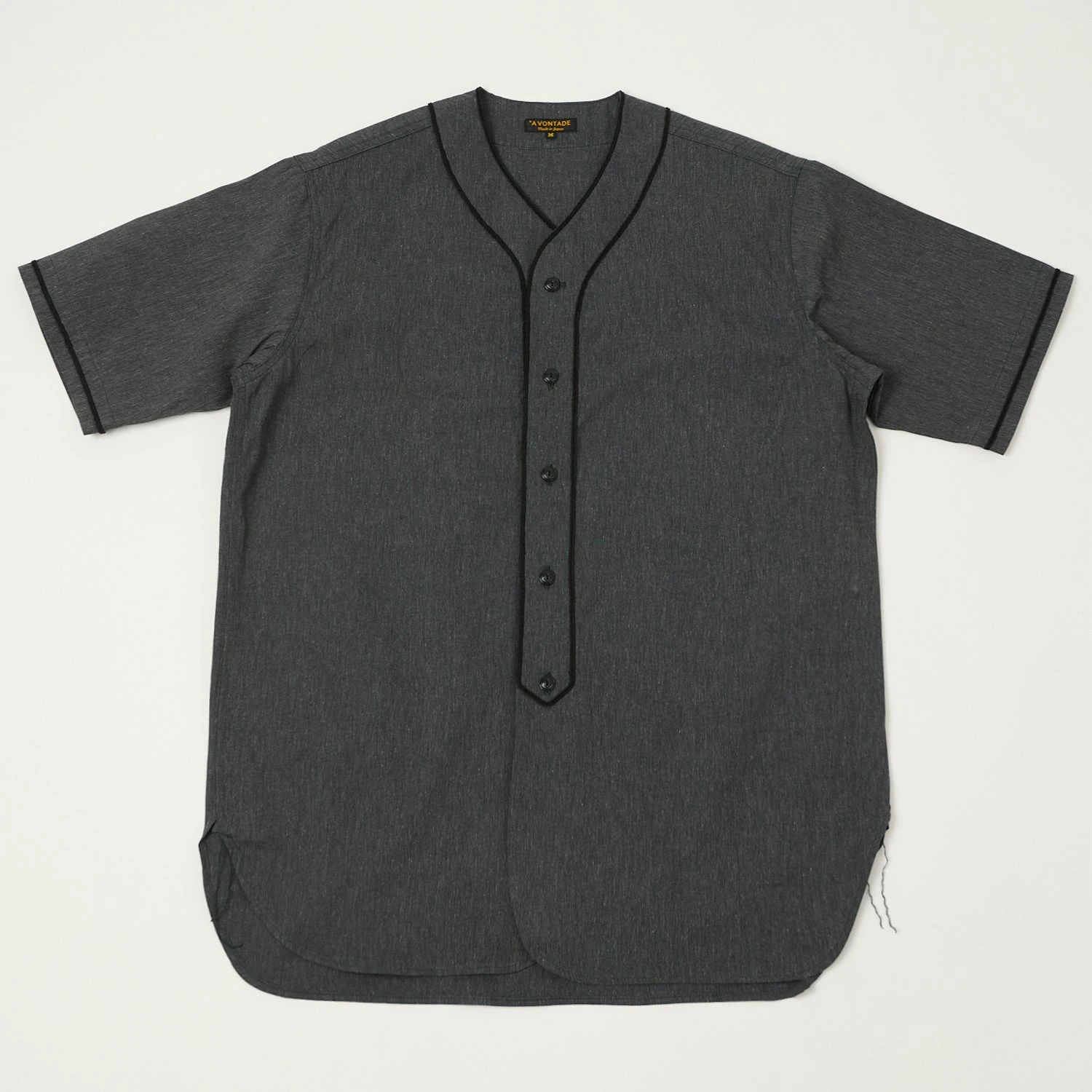 A Vontade Baseball Shirt - Black 3 A Vontade Baseball Shirt - Black