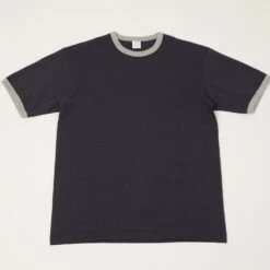 A Vontade Ringer T-Shirt - Fade Navy/Grey