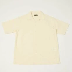 A Vontade S/S Open Collar Shirt - Ecru