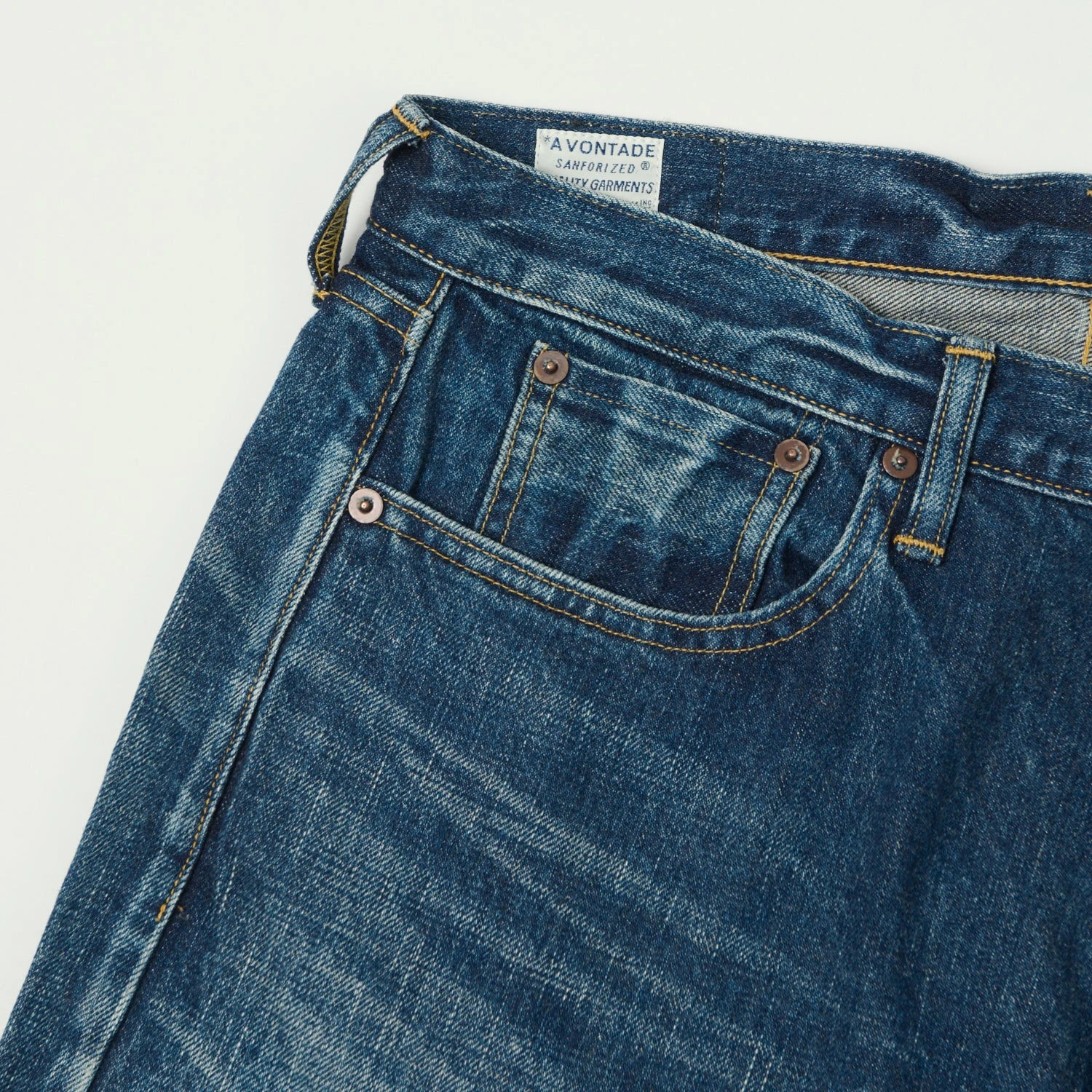 A Vontade 5 Pocket Jean - Dark Blue Wash 7 A Vontade 5 Pocket Jean - Dark Blue Wash - Image 5