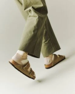 Birkenstock Arizona Suede Leather Sandal - Taupe -Hartford Sale Store AnonymousIsmMailOut1