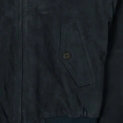 Baracuta G9 Suede Harrington Jacket - Navy 13 Baracuta G9 Suede Harrington Jacket - Navy -Hartford Sale Store BARACUTA 14