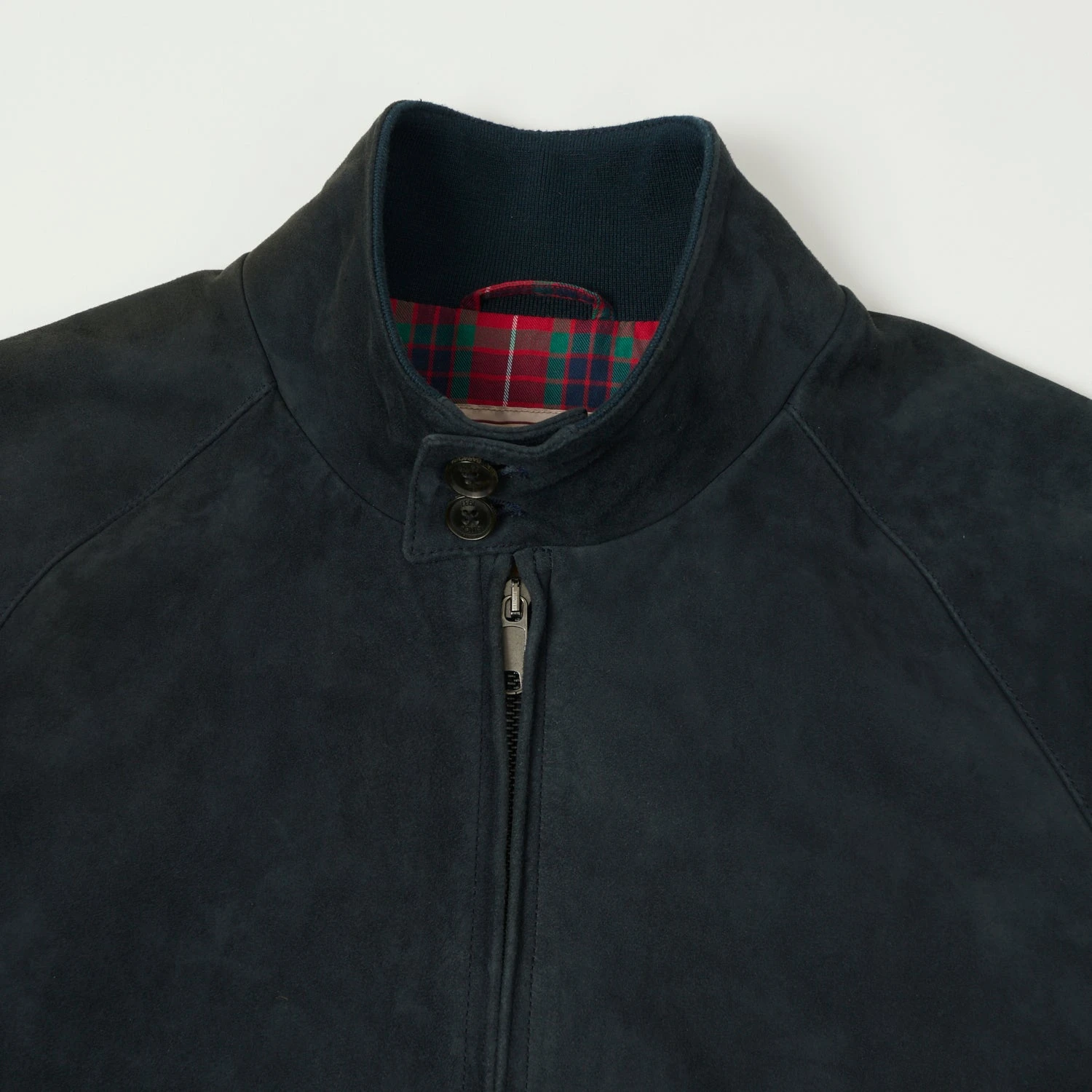 Baracuta G9 Suede Harrington Jacket - Navy 8 Baracuta G9 Suede Harrington Jacket - Navy - Image 6