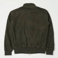 Baracuta G9 Suede Harrington Jacket - Green -Hartford Sale Store BARACUTA SUEDEG9JACKET GREEN1