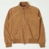 Baracuta G9 Suede Harrington Jacket - Tobacco 1 Baracuta G9 Suede Harrington Jacket - Tobacco -Hartford Sale Store BARACUTA SUEDEG9JACKET TOBACCO
