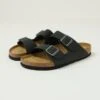 Birkenstock Arizona Suede Leather Sandal - Black