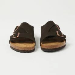 Birkenstock Zürich Suede Leather Sandal - Mocha -Hartford Sale Store BIRKENSTOCK ZURICH MOCHA1