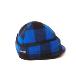 Crown Cap 1-1701 Buffalo Check Railroad Cap - Royal/Black -Hartford Sale Store BUFFALOCHECKRAILROADCAPblue1