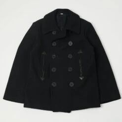 Buzz Rickson X William Gibson U.S. Navy Pea Coat - Black