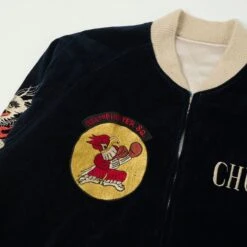 Buzz Rickson's X Kosho & Co. Reversible Velvet 'Sukajan' Souvenir Jacket - Navy -Hartford Sale Store BUZZRICKSONS 16 fe4544be c4eb 498e 8378 8906d1c458e6