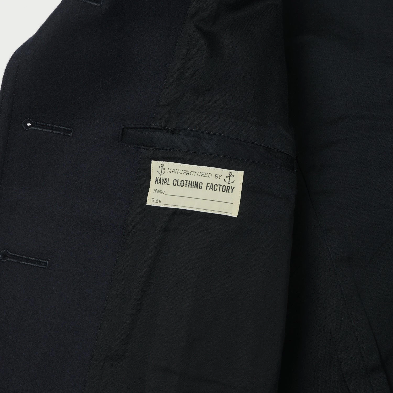 Buzz Rickson's BR11554 U.S.N. Pea Coat - Navy 6 Buzz Rickson's BR11554 U.S.N. Pea Coat - Navy - Image 4