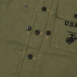 Buzz Rickson's M-1944 Herringbone Utility Jacket - Olive -Hartford Sale Store BUZZRICKSONS BR15123USMCJACKET OLIVE5