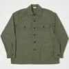 Buzz Rickson's OG-107 Cotton Sateen Utility Shirt - Olive -Hartford Sale Store BUZZRICKSONS BR28607OVERSHIRT GREEN