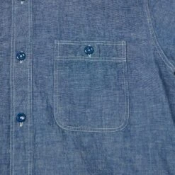 Buzz Rickson's S/S Chambray Shirt - Blue -Hartford Sale Store BUZZRICKSONS BR35856SSCHAMBRAYSHIRT BLUE3