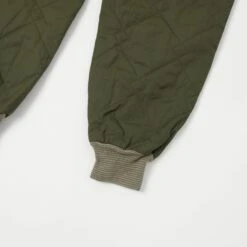 Buzz Rickson's CWU-9P Civilian Model Liner Trouser - Olive -Hartford Sale Store BUZZRICKSONS BR42338QUILTEDTROUSERS OLIVE2