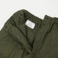 Buzz Rickson's CWU-9P Civilian Model Liner Trouser - Olive -Hartford Sale Store BUZZRICKSONS BR42338QUILTEDTROUSERS OLIVE6