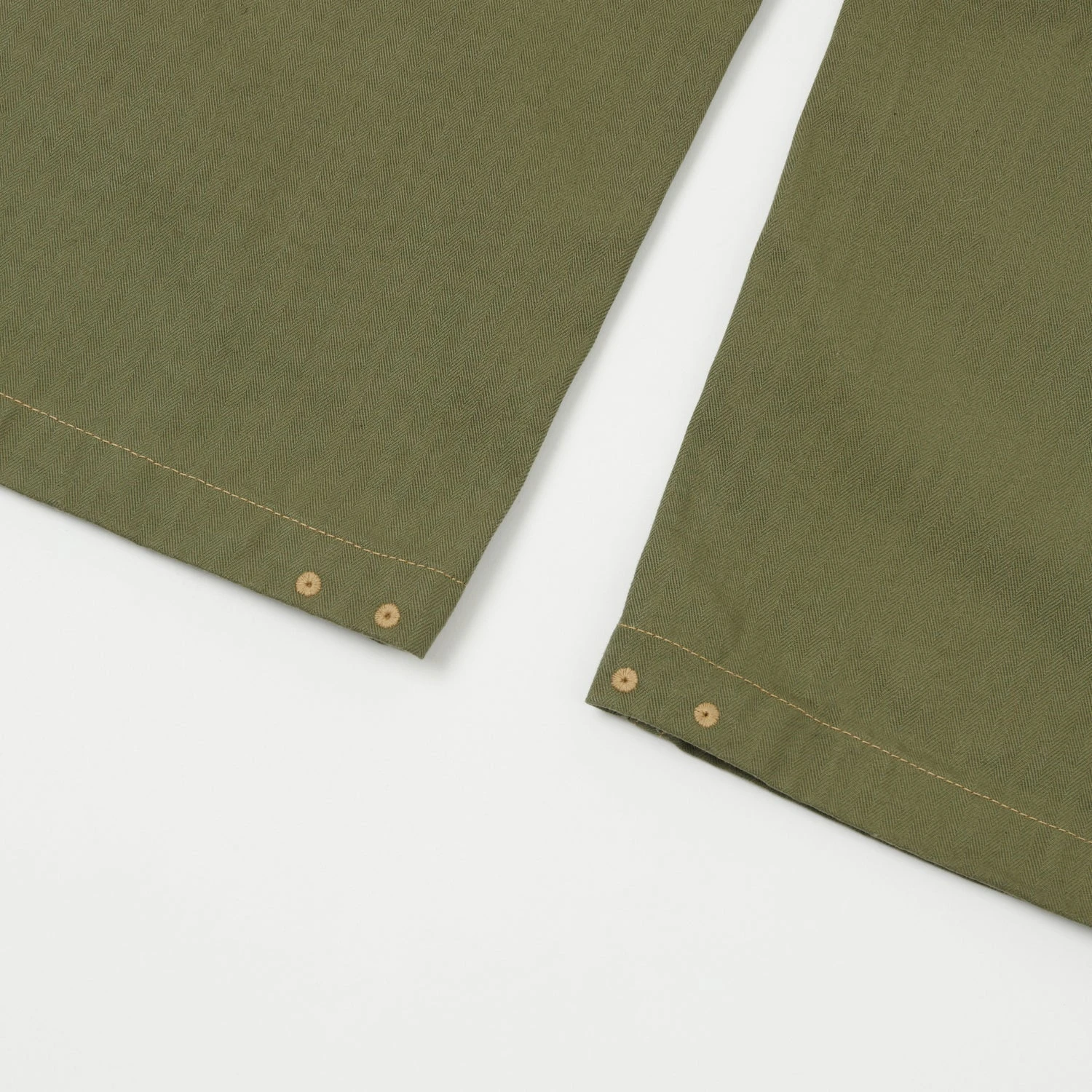 Buzz Rickson's U.S. Marine Corps Herringbone Pants - Olive 8 Buzz Rickson's U.S. Marine Corps Herringbone Pants - Olive - Image 6
