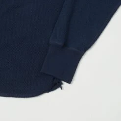 Buzz Rickson's L/S Thermal Henley - Navy -Hartford Sale Store BUZZRICKSONS BR68130LSHENLEYTHERMAL NAVY2