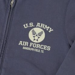 Buzz Rickson's U.S. Army Air Forces Zip Sweatshirt - Navy -Hartford Sale Store BUZZ RICKSON BR65601 3328NVY LARGE9086