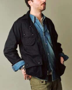 Buzz Rickson's X William Gibson Combat Tropical Jacket - Black -Hartford Sale Store BetweenSeasonMailOut7copy