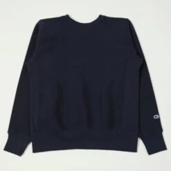 Champion Made In USA Reverse Weave Crewneck Sweatshirt - Navy
