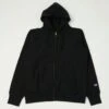 Champion Made In USA Reverse Weave Zipped Hoodie - Black