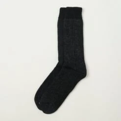 Chamula Alpaca Super Warm Sock - Black