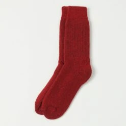 Chamula Alpaca Super Warm Socks - Red