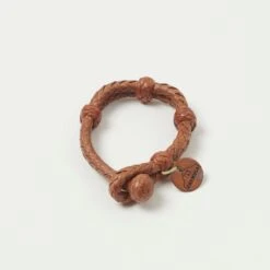 Chamula Double Round Leather Bracelet - Tan