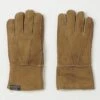 Crown Cap 4-01615 Shearling Gloves - Camel