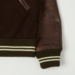 Dehen 1920 Varsity Jacket - Brown/Antique Brandy -Hartford Sale Store DEHEN VARSITYJACKET 3