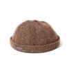 Crown Cap 1-011FP Wool Blend Donegal Beanie Cap - Brown Salt & Pepper -Hartford Sale Store DONGEGALBEANIE BROWNSALTANDPEPPER