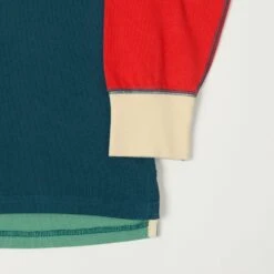Drake's Colour Block L/S Rugby Shirt - Navy/Yellow/Red/Green -Hartford Sale Store DRAKES COLOURBLOCKLSRUGBYSHIRT 2