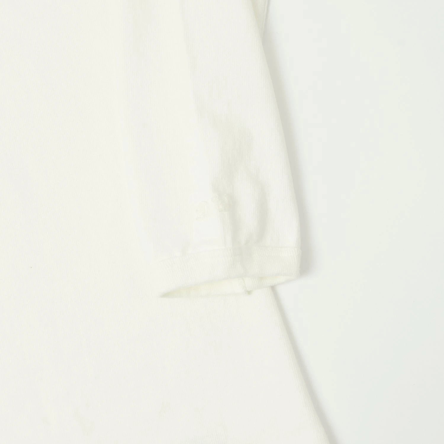 Dubbleworks Long Sleeve Heavy Fabric Tee - Off White 5 Dubbleworks Long Sleeve Heavy Fabric Tee - Off White - Image 3