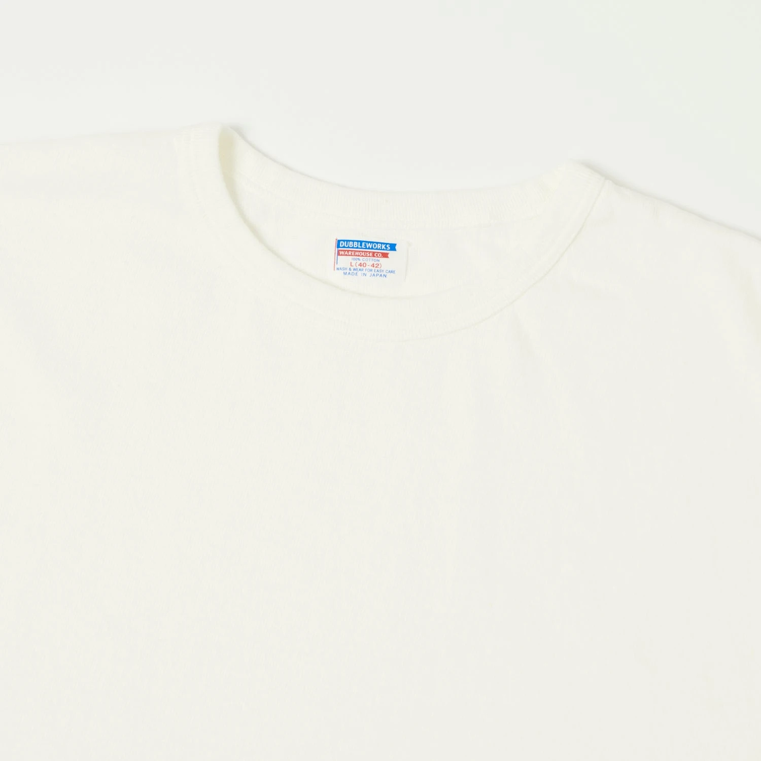 Dubbleworks Long Sleeve Heavy Fabric Tee - Off White 4 Dubbleworks Long Sleeve Heavy Fabric Tee - Off White - Image 2