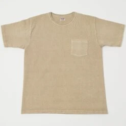 Dubbleworks Heavy Fabric Pigment Pocket Tee - Beige