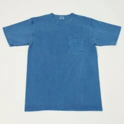 Dubbleworks Heavy Fabric Pigment Pocket Tee - Light Indigo