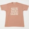 Dubbleworks 'Try It' Print Tee - Salmon Pink -Hartford Sale Store DUBBLEWORKS TRYITTEE SALMON
