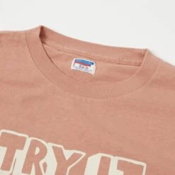 Dubbleworks 'Try It' Print Tee - Salmon Pink -Hartford Sale Store DUBBLEWORKS TRYITTEE SALMON3