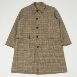 East Harbour Surplus 'Benson' Reversible Trench Coat - Tan/Check