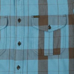 Filson Vintage Wash Alaskan Guide Shirt - Blue/Dark Brown -Hartford Sale Store FILSON 17 d762bea1 7370 4e27 b340 f7a53a817c99