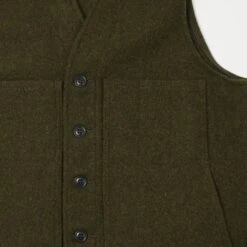 Filson Mackinaw Wool Vest - Forest Green -Hartford Sale Store FILSON MACKINAWWOOLVEST OLIVE2