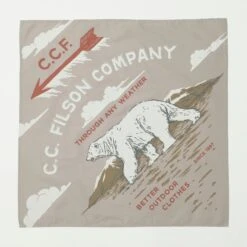 Filson Polar Bear Bandana - Light Grey