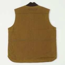 Filson Tin Cloth Insulated Work Vest - Dark Tan -Hartford Sale Store FILSON TINCLOTHINSULATEDVEST DARKTAN2