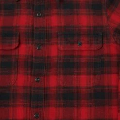 Filson Vintage Flannel Work Shirt - Red Oak Ombre -Hartford Sale Store FILSON VINTAGEFLANNELSHIRT REDOAK3